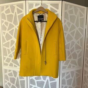 JCREW  Cocoon coat in Italian stadium-cloth wool blend in YELLOW